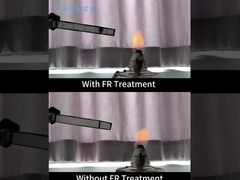 dust filtration with flame retardant treatment materials for safeguarding industrial safety
